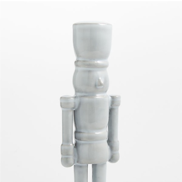 New! Crate&Barrel Modern Metal Nutcracker 12” - Picture 2 of 2